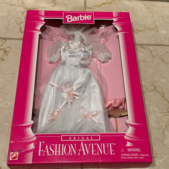 green emerald velvet dress 1996 Barbie Fashion Avenue Hot Pink Party Dress  Sell4Value